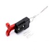600V 50Amp Black Housing 2 Way Battery Power Cable Connector Red T-Bar Handle and Black Internal Protective
