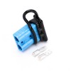 600V 50Amp Carcasa azul Conector de cable de alimentación de batería de 2 vías Cubierta negra a prueba de polvo