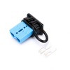 600 V 50 Ampere blaues Gehäuse 2-Wege-Batteriestromkabelanschluss Schwarze staubdichte Abdeckung