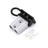 600V 50Amp Grey Housing 2 Way Battery Power Cable Connector with Black Dustproof Cover