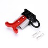 600V 50Amp Grey Housing 2 Way Battery Power Cable Connector Red T-Bar Handle and Black Dustproof Cover