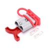 600V 50Amp Grey Housing 2 Way Battery Power Cable Connector Red T-Bar Handle and Dustproof Cover