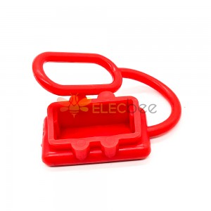 Red Rubber External Protective Dustproof Cover For 2 way 50A Power Connector Red