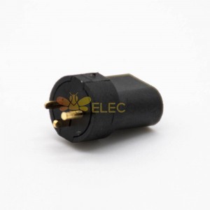 Circular DC Power Connectors Male Through Hole soudure droite Lug Unshiled 3.8 -1.3