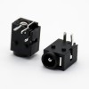 DC Connector Through Hole Solder Lug Right Angle Unshiled 4.0-1.65mm Male Jack