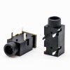 DC Conectores High Current Unshiled Female Jack Through Hole Right Angle Solder Lug Black DC Conectores High Current Unshiled Fe