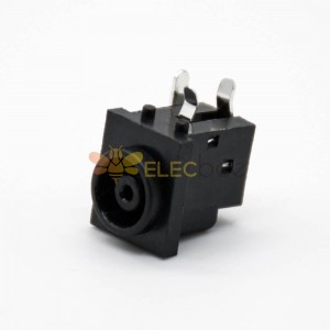 DC Female Connector Femme Jack Through Hole 7.0 -1.45MM Unshiled Right Angle Unshiled
