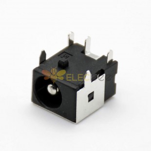 电源插座插孔公头贴片焊接5.5*2.0mm带屏蔽弯式DC插座连接器