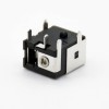 電源插座插孔公头貼片焊接5.5*2.0mm帶屏蔽彎式DC插座連接器