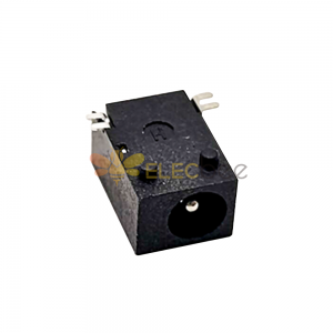Conector de alimentación de CC conector macho Jack 3.5 * 1.3mm horizontal soldador sin shiled Lug SMD