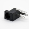DC Power Connector Through Hole Solder Lug Right Angle 2.0-6.4 Unshiled DC Male Jack