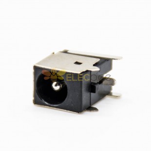 DC Power Connectors Male Through Hole Right Angle Solder Lug Unshiled Plastic