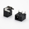 立式DC插座公不帶屏蔽插孔貼片焊接3.8*1.5彎式電源連接器