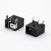 立式DC插座公不帶屏蔽插孔貼片焊接3.8*1.5彎式電源連接器