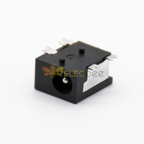 DC插座貼片水平貼片焊接公頭不帶屏蔽5.5*2.5貼板連接器