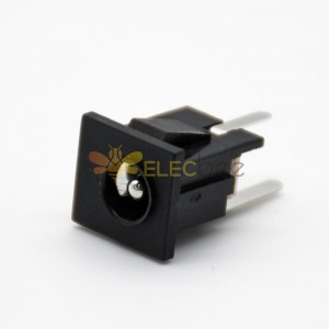 DC Power Socket Connector Male Jack 2.1*5.5 Through Hole Solder Lug Unshiled Straight