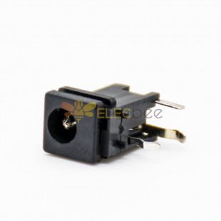DC Power Jack Connector Socket Male Unshiled Plastic Through Hole Solder Lug Right Angle