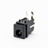 DC Power Jack Connector Socket Male Unshiled Plastic Through Hole Solder Lug Right Angle