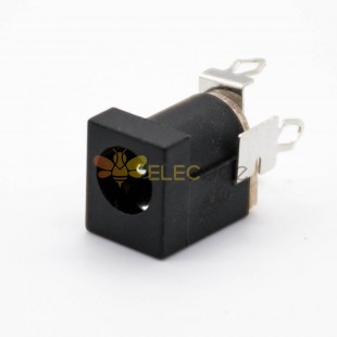 DC Power Socket Connector Maschio Attraverso Hole Jack saldatura Lug 5.5 x 2.0mm dritto unshiled