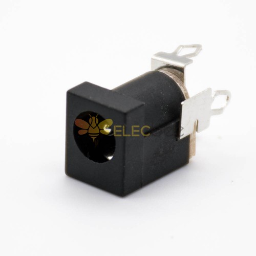DC Power Socket Connector Mâle Through Hole Jack soudure Lug 5.5 \'2.0mm droite Unshiled