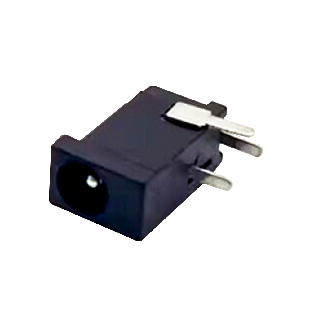 DC Power Socket Connector Through Hole Male Unshiled 3.5 * 1.3mm 90° löten Lug Jack