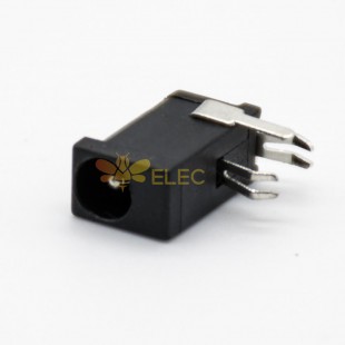 DC Power Socket Mâle Jack Through Hole Solder Lug Right Angle Unshiled 5.5 '2.0mm