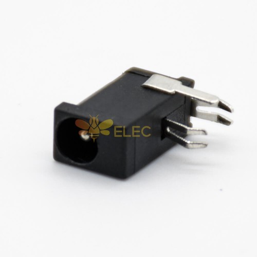 DC Power Socket Mâle Jack Through Hole Solder Lug Right Angle Unshiled 5.5 \'2.0mm