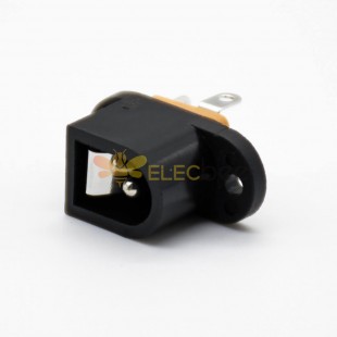 DC Power Supply Connectors Panel Mount 2 Holes Flange Through Hole Straight Unshiled Female Receptacle
