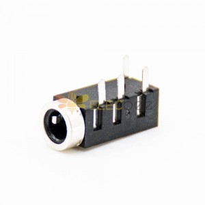 电源接口插座弯式黑色母头插孔贴片焊接不带屏蔽DC插座