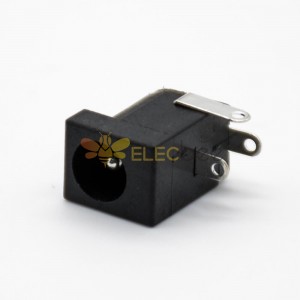 DC直流電源插座公2.0*6.4彎式插孔貼片焊接不帶屏蔽連接器