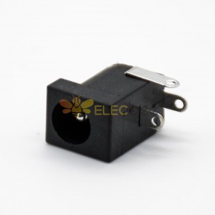 DC直流电源插座公2.0*6.4弯式插孔贴片焊接不带屏蔽连接器