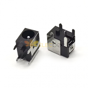 DC Socket Shiled Through Hole Solder Lug Right Angle 3.5*2.1mm Power Male Jack Connector