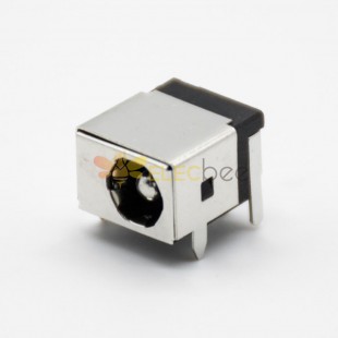 DC Power Socket Metal Box Through Hole Solder Lug 5.5*2.1mm Shiled Right Angle Male Jack Connector