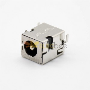 Metal Power Sockets 5.5*2.1mm Horizontal Male SMD solder Lug Jack shiled Connector