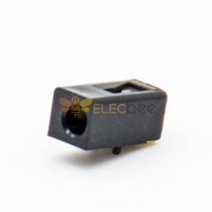 电源连接器DC母插座,贴板贴片焊接塑料弯式不带屏蔽