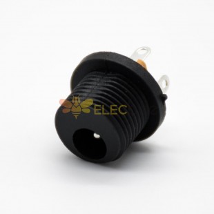 Waterproof DC Power Socket Female Connector Panel Mount Bulkhead Through Hole Straight Unshiled 5.5*2.1mm