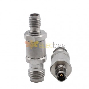 2.4MM Female to SSMA Female Coaxial Adapter High Performance Connector 40GHZ Stainless Steel