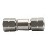 2.4mm Male Plug to 2.4mm Male Plug 50GHz Stainless Steel RF Coaxial Adapter High Performance Connector