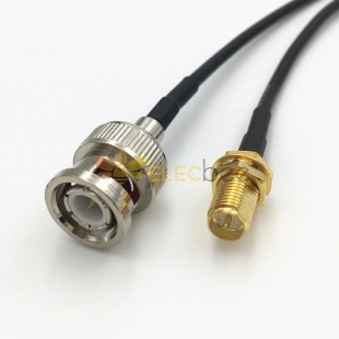 3 Meter BNC Male to SMA Female Jack with RG174 RF Coax Cable Adapter