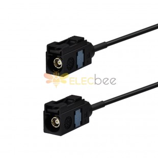 30CM Fakra A Code Black Jack vers Fakra A Straight Jack Adaptateur RF Cable Assembly RG316