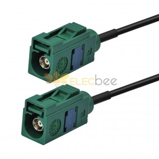 30CM Fakra Green E Jack to Straight Jack Adapter RF Cable Assembly RG316