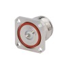 4.3/10 Connector Female Straight 4 Hole Flange Receptacle Solder Cup
