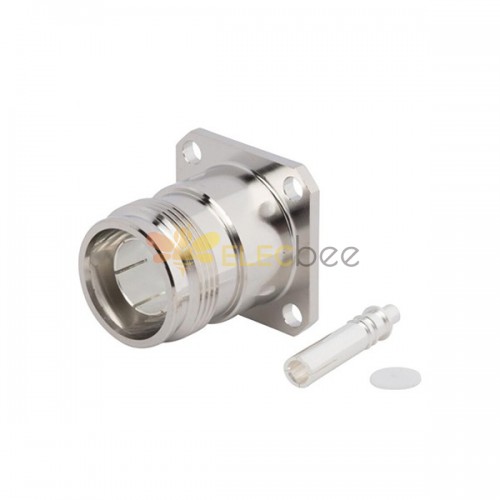 4.3/10 Conector Straight Female 4 Hole Flange para 0,250\