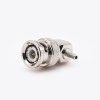 BNC Angle Connector Male Right Angle Cable Mount Crimp For RG174/RG316