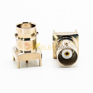 BNC Straight Female Connector Through Hole pour PCB Mount