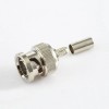 BNC SYV75-2 Cable Crimp Connector Male 180 Degree