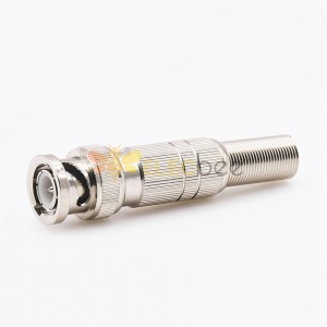 Cable BNC Connector Solder For SYV-50-5-1 Male Straight With Spring