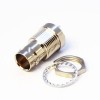 HD BNC Straight Connector Female Front Panel Mount Nickel plating