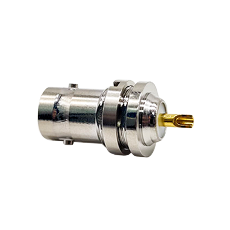 Conector de cable hembra BNC de 20 piezas Tipo de soldadura de mamparo recto