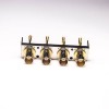 20 piezas conector BNC de 4 agujeros hembra tipo DIP montaje en PCB chapado en oro de 90 grados